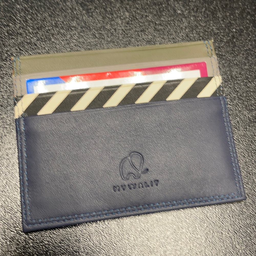 My Walt leather credit card holder